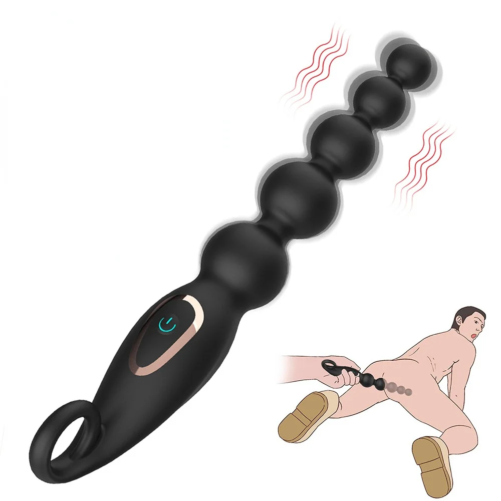 10 Rychlost Anální Vibrátor, Anální Kuličky Masáž Prostaty Dual Motor Butt Plug Stimulátor USB nabíjecí Vibrátory Sex Hračky Pro Muže, Ženy0