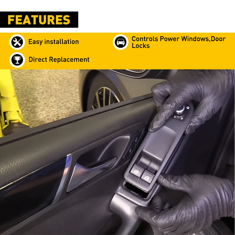 2 Dveře, Okna Přepínač Pro VW Golf GTI Passat B6 Králík Caddy, EOS Touran Power Master Okenní Spínač Kontroly Sklo Zvedací Tlačítko5