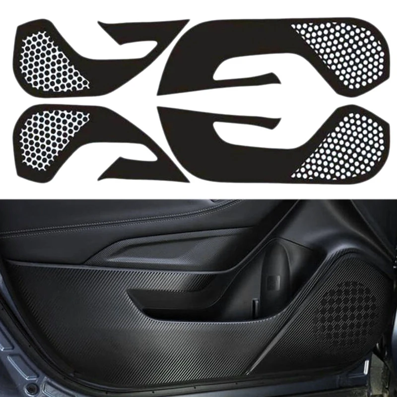 4ks/Set Dveře Auta, Anti-Kick Samolepky Auto Krytí Interiéru Příslušenství New Carbon Fiber Nálepka pro Subaru Forester0