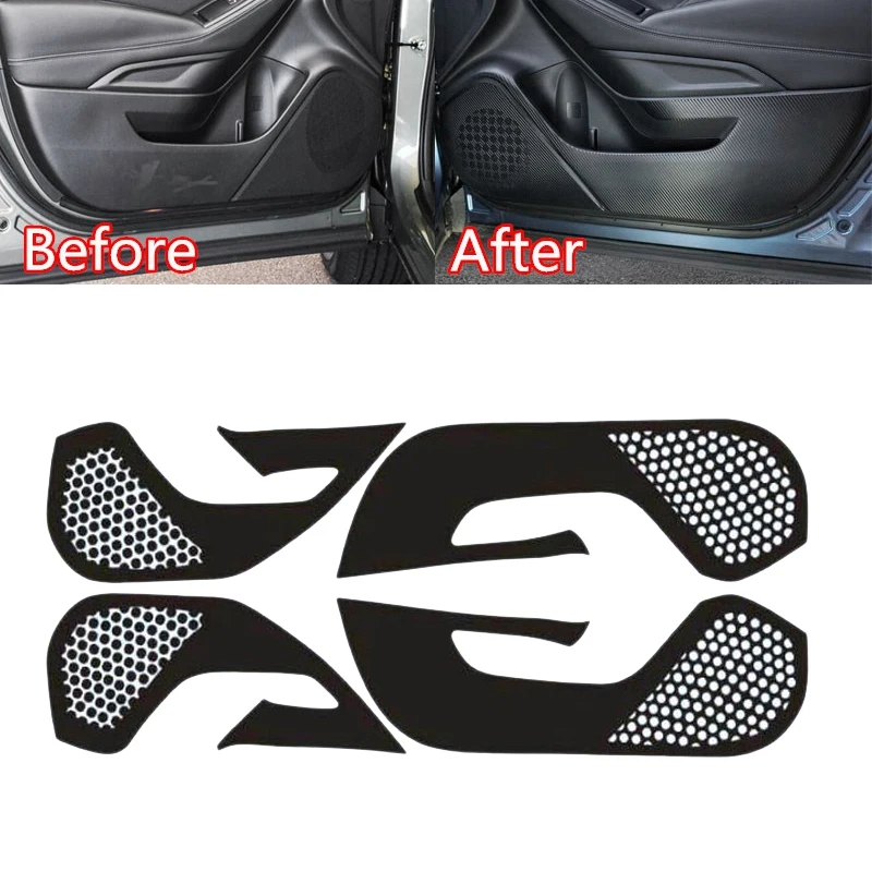 4ks/Set Dveře Auta, Anti-Kick Samolepky Auto Krytí Interiéru Příslušenství New Carbon Fiber Nálepka pro Subaru Forester2