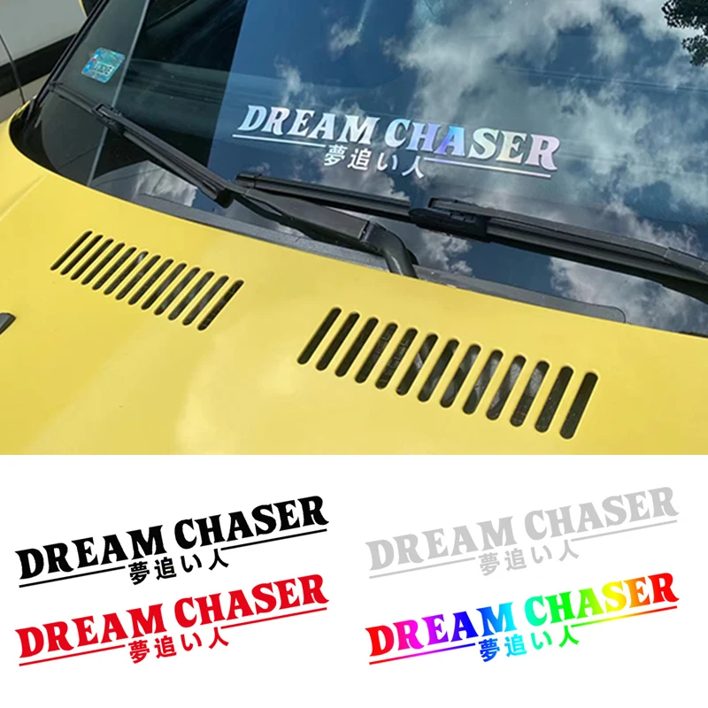 Dream CHASER Auta, Zadní Sklo Nálepka JDM Reflexní Vinyl Obtisk Příslušenství0