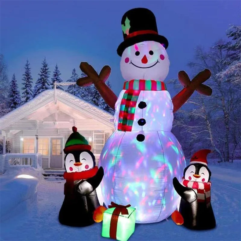 LED Světla Vánoční Nafukovací Nádvoří Rekvizity Krytý Venkovní Nafukovací Model 1,8 M Větev Sněhulák Dítě, Dárek, Party Dekorace1