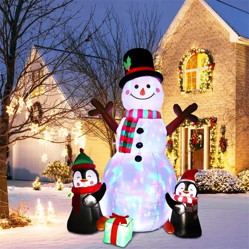 LED Světla Vánoční Nafukovací Nádvoří Rekvizity Krytý Venkovní Nafukovací Model 1,8 M Větev Sněhulák Dítě, Dárek, Party Dekorace3