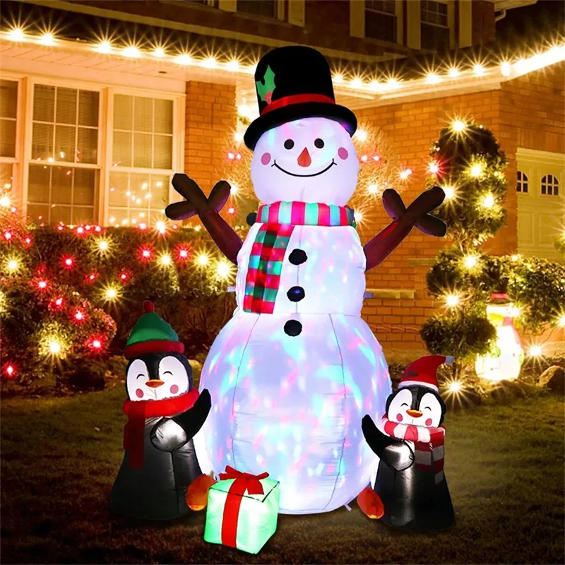 LED Světla Vánoční Nafukovací Nádvoří Rekvizity Krytý Venkovní Nafukovací Model 1,8 M Větev Sněhulák Dítě, Dárek, Party Dekorace4