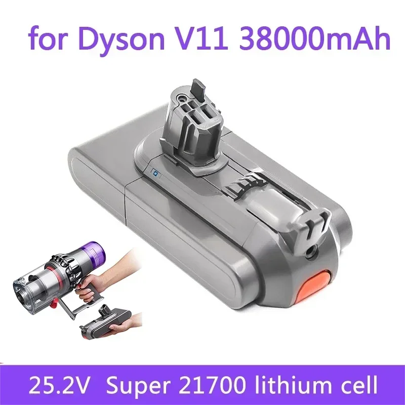 Nové Pro Dyson V11 Baterie Absolutní V11 Zvíře Li-ion Vysavač Dobíjecí Baterii Super lithium cell 38000mAh0