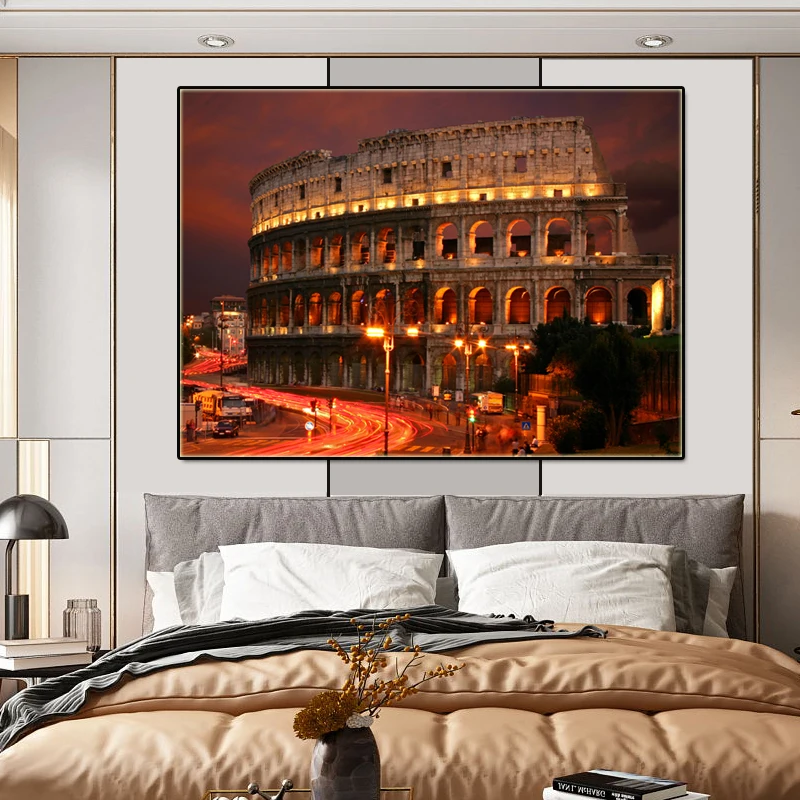 Plátno nástěnné obrázky Řím Koloseum UMĚNÍ Hoom Dekor Cuadros Slavná Budova Plakáty, obraz na zeď, obrazy Umění Obrázek2