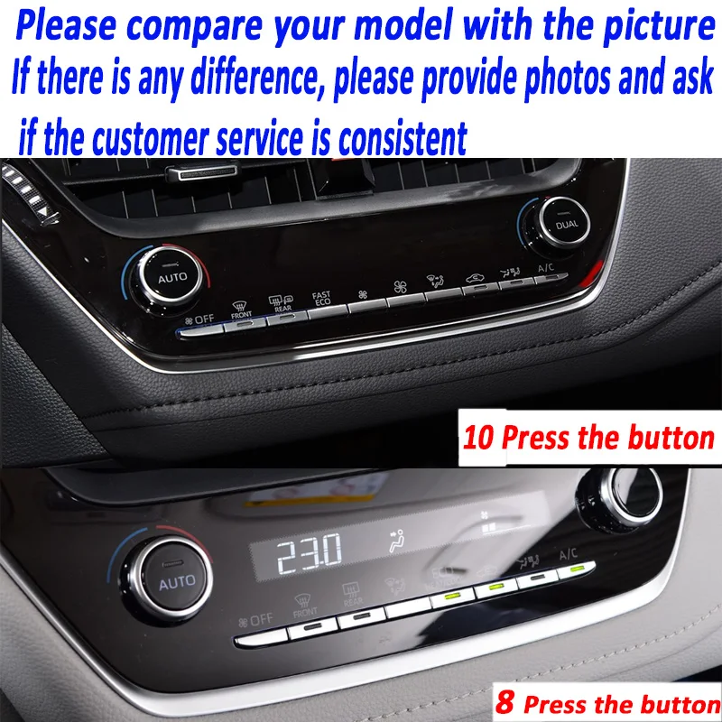 Pro TOYOTA Corolla Kříž 2022 Auto Dashboard Air Control Board Gear Panel Automobilový Interiér Ochranný Film Chrání Nálepka1