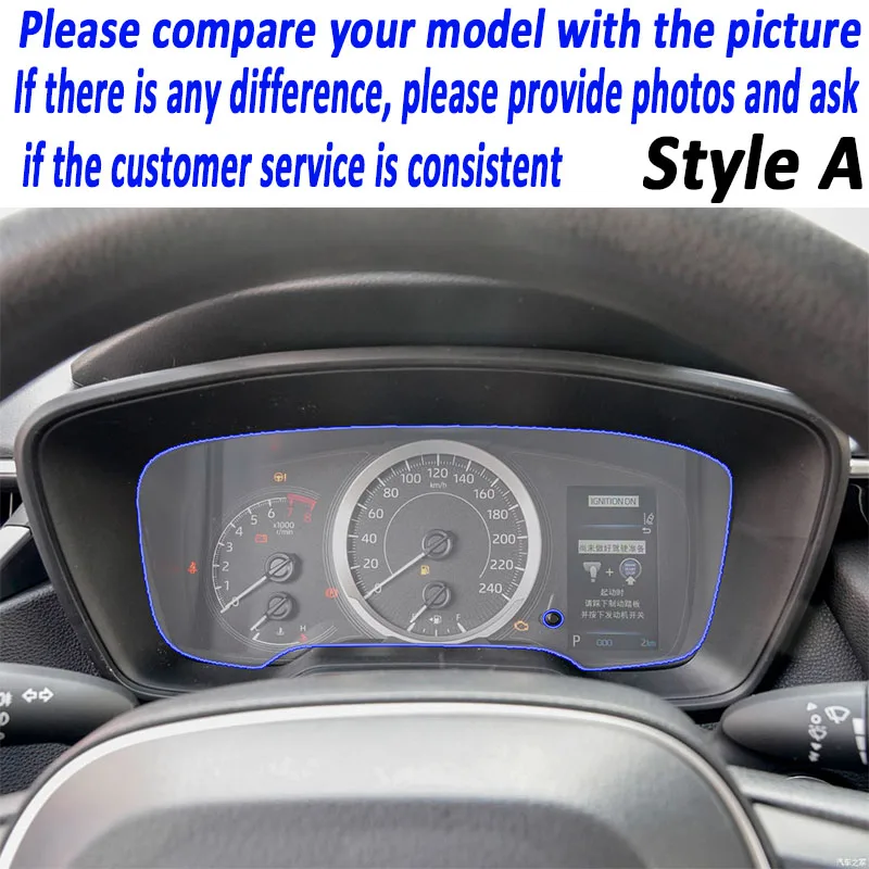 Pro TOYOTA Corolla Kříž 2022 Auto Dashboard Air Control Board Gear Panel Automobilový Interiér Ochranný Film Chrání Nálepka2