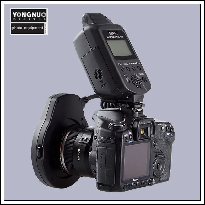 Yongnuo YN-14EX Macro Flash YN 14EX TTL LED Speedlite kruhové Světlo pro Canon 5D Mark IV, 5D Mark III, II, 6D, 7D 60D 70D 700D 650D2