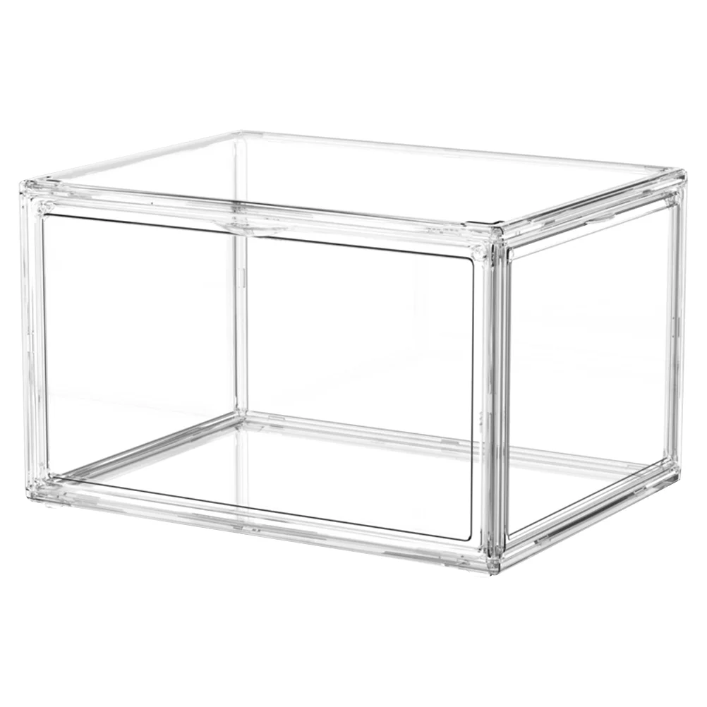 Úložný Box Akrylových Organizátor Kniha Přihrádky Souboru Boty Bin Stohovatelné Clearholder Containercase Kontejnery, Boxy Drobnosti Transparentní4