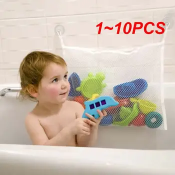 1~10PCS Eco-Friendly Baby Koupel Vana Hračka Mesh Storage Bag Přísavky Taška Mesh Druhů Sprcha Hračka Skladování Taška Organizátor výsadkové Lodi