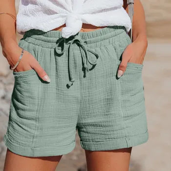 2023 Nové Letní Bavlněné Ležérní Šortky Ženy Základní Krátké Kalhoty Sportovní Kalhoty Dámy Módních Domů Plážové Oblečení Streetwear