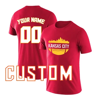 Červené Custom Shirt Muži/Ženy/Youth Baseball Fanoušky T-shirt Americký Fotbal, Sportovní oblečení, Tepláky, Tričko