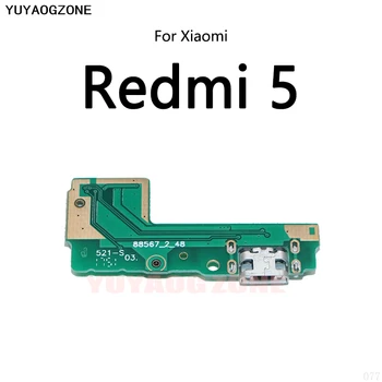 50KS/Lot Pro Xiaomi Redmi 5A 5 Plus USB Nabíjecí Dock Port, Zásuvka Jack Konektor Nabíjení Desky Flex Kabel