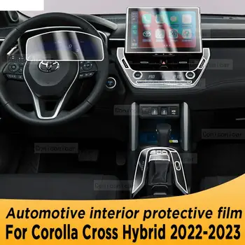 Pro TOYOTA Corolla Kříž 2022 Auto Dashboard Air Control Board Gear Panel Automobilový Interiér Ochranný Film Chrání Nálepka
