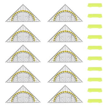 10ks Matematika Pro Kreslení Kanceláři Školy Geometrie Trojúhelníku Multifunkční Měřicí Nástroj Návrháři Pružné S Rukojetí Kruhy