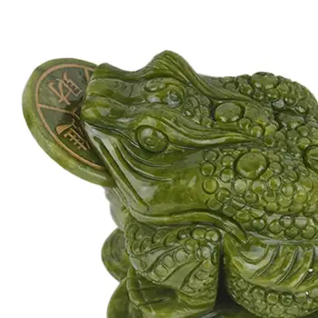 Feng Shui Ozdoby Bohatství Čínské Ropucha Kolekce Doplňků Malá Figurka Žába Socha pro Kancelářské Police Desktop Dekor