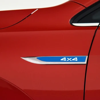 2KS 3D Kovový Znak Odznak Auto Boku karoserie Dekorace Nálepka Pro Ford ECOSPORT KUGA GT 4X4 5.0 KA FIGO FIESTA F-450 F-350 F-250