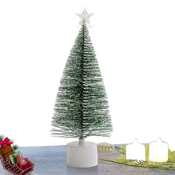 LED Vánoční Strom, Stolní Malý Vánoční Strom S Multi-barevné LED Světla, Realistický Pre-Lit Mini Vánoční Strom Portable