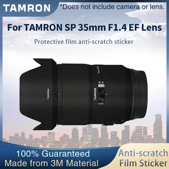Čočky ochranný film Pro TAMRON SP 35mm F1.4 EF Objektiv Kůže Obtisk Nálepka Wrap Fólie Proti poškrábání Chránič Případě