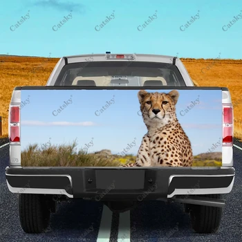 Gepard Zvíře Tisk Auto Ocas Kufru Chránit Vinly Zábal Obtisk Nálepka Auto Hood Dekorace Nálepka pro SUV, Off-road Pickup