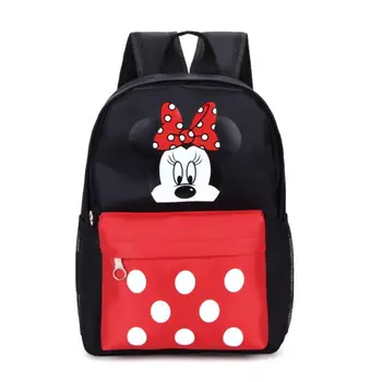 23X8X26 CM Disney princezny, Mickey mouse, auta Steh primární batoh školní vodotěsné děti batoh Karikatura Minnie taška přes rameno