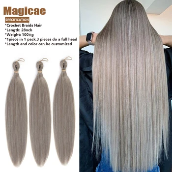 Magicae rovné vlasy tepelně odolné barevné Cold Fusion Micro Nano Prodlužování Vlasů Pro Ženy Ocean Wave Vlasy.