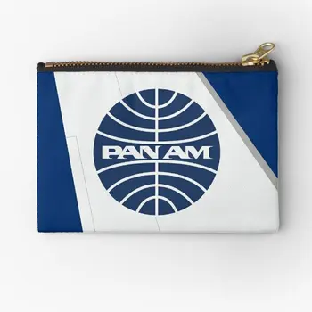 Pan Am Pan American Airways Ocasní Ploutve Zip Sáčky Mince Kalhotky Kosmetické Ponožky Malá Peněženka Balení Klíč Čisté Spodní Prádlo Ženy