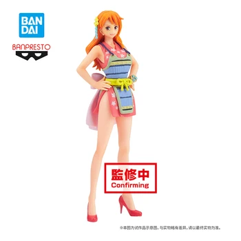 Skladem Anime Obrázek Původní 16Cm Bandai Banpresto One Piece DXF Nami Scenérie Model Hračky Sbírat Desktop Dekorace