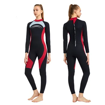 3MM Neoprenové Obleky Potápěčské Obleky pro Ženy, Pices Šnorchlování, Surfování, Plavání Udržovat v Teple Dlouhý Rukáv Vodní Sporty