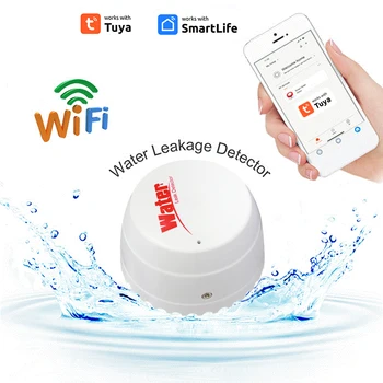 WiFi TUYA Úniku Vody Detektor Flood Sensor Vodní Nádrže Plné Vody Úniku Bezpečnostní Monitor Alarm Inteligentní Život APLIKACE, Vzdálené Monitorování