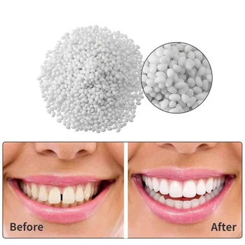 50g Zubů opravná Sada Zubní Péče Lepidlo pro Vyplňování Chybějící Zlomené Korunky a Můstky Tvarovatelný Falešné Zuby, Vhodné pro Muže, Ženy