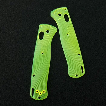 1 Pár, Zelená Transparentní Akrylové Rukojeť Váhy pro Benchmade Bugout 535 Nože
