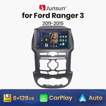 Junsun V1 AI Hlas Bezdrátové CarPlay Android Auto Rádio pro Ford Ranger 3 2011-2015 4G Auto Multimediální GPS 2din autoradio