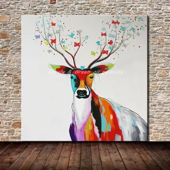 Mintura,Moderní Abstraktní Umění Obraz Ručně malovaná Teer Zvířat olejomalba na Plátně,Nástěnné Obrázky pro Obývací Pokoj Domácí Dekoraci